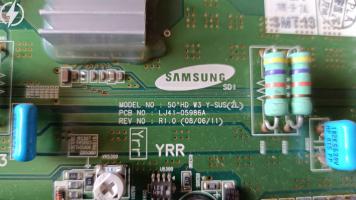 Неработеща Y платка за SAMSUNG S50HW-YB03